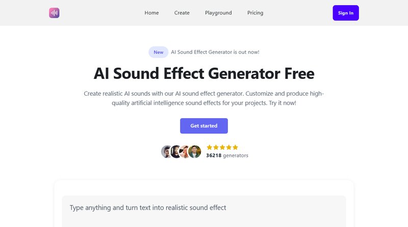 AI Sound Effect Generator