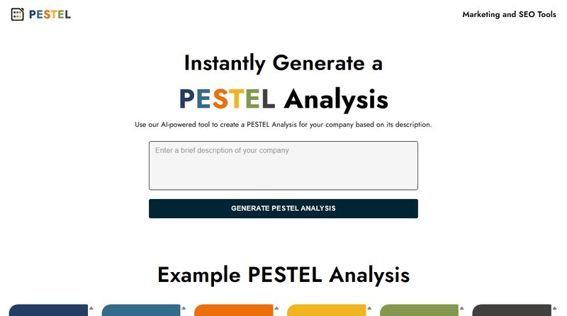 AI PESTEL Analysis Generator