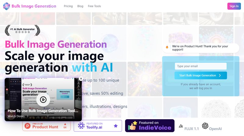 Bulk Image Generation