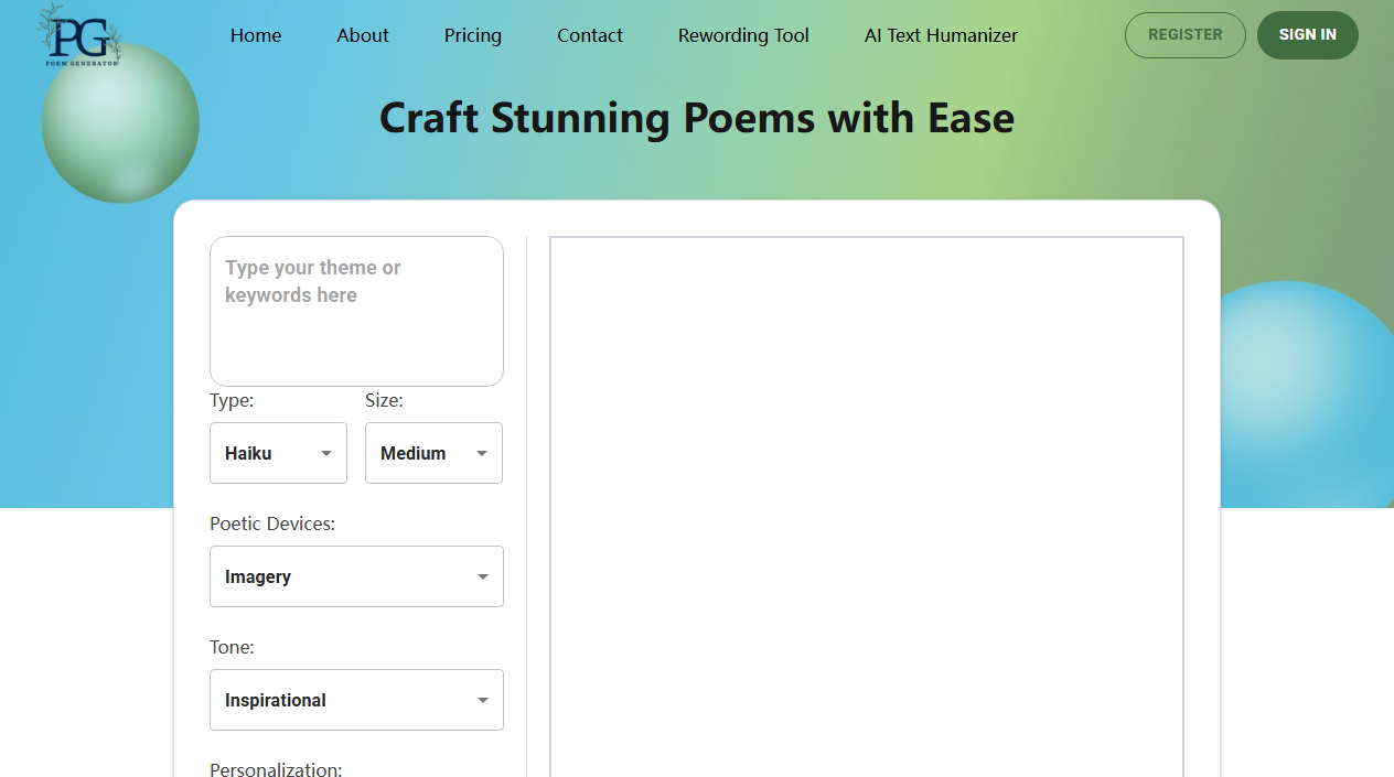 PoemGenerator.io